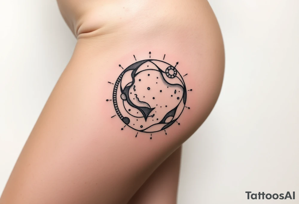 outer space tattoo idea