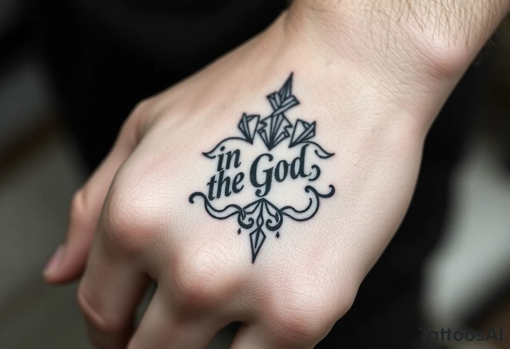 "In God's Hand" tattoo idea