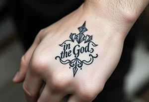 "In God's Hand" tattoo idea