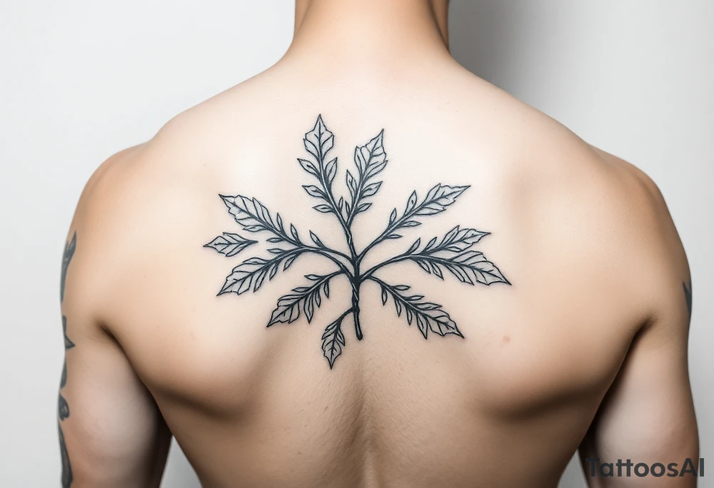 oak branch tattoo idea