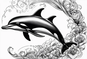 Handicap dolphin tattoo idea