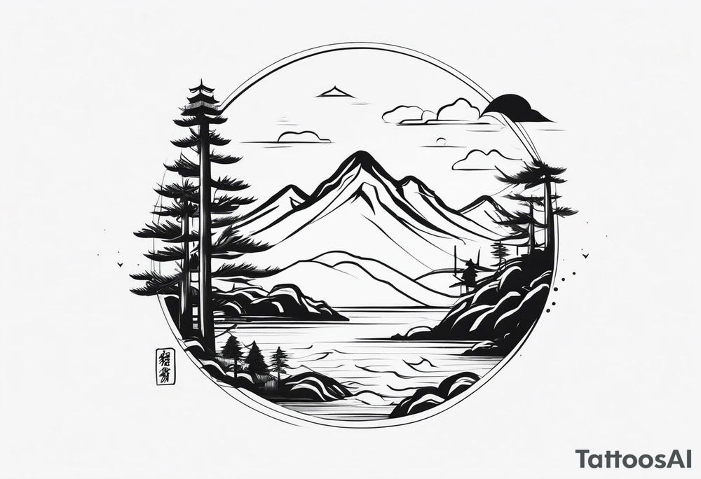 小狼在山上 tattoo idea