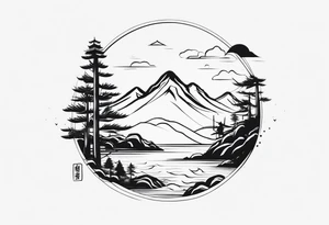 小狼在山上 tattoo idea