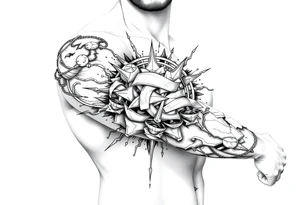 Symbol of a chaotic life with mental health struggles tattoo idea