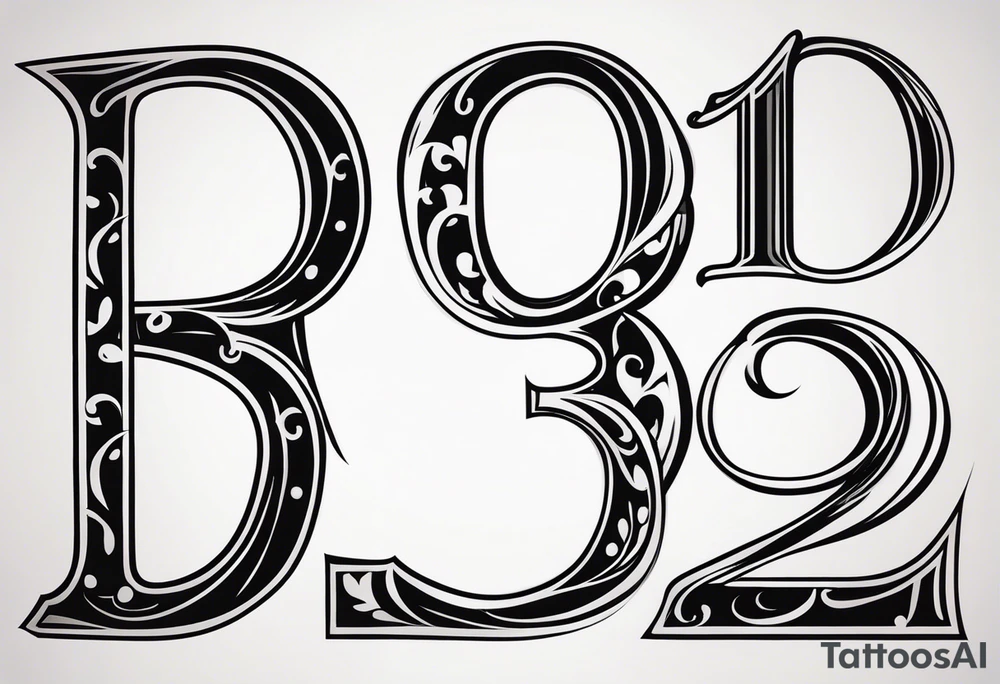 number "13" tattoo idea