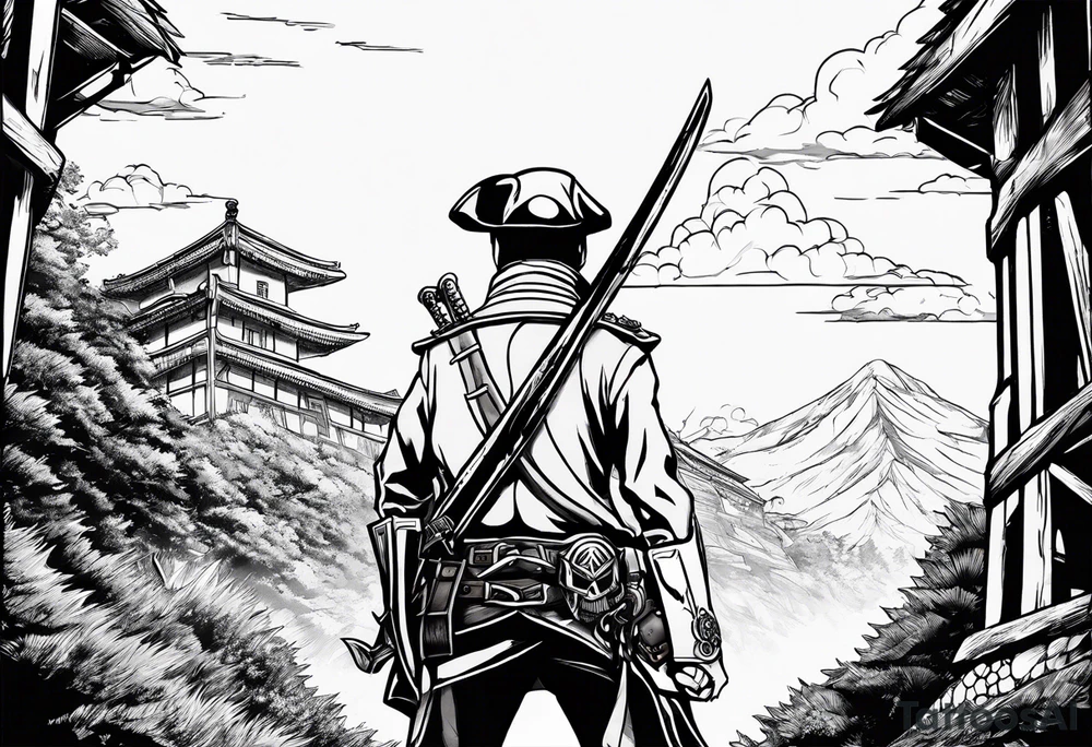 attack on titan animetry style with odm gear tattoo idea