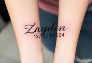 Zayden 12/2/2024 tattoo idea