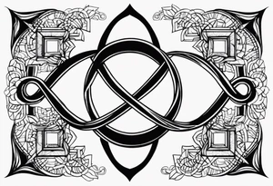 The words Even If and infinity symbol tattoo idea
