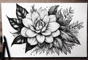 Plant sleeve tattoo idea