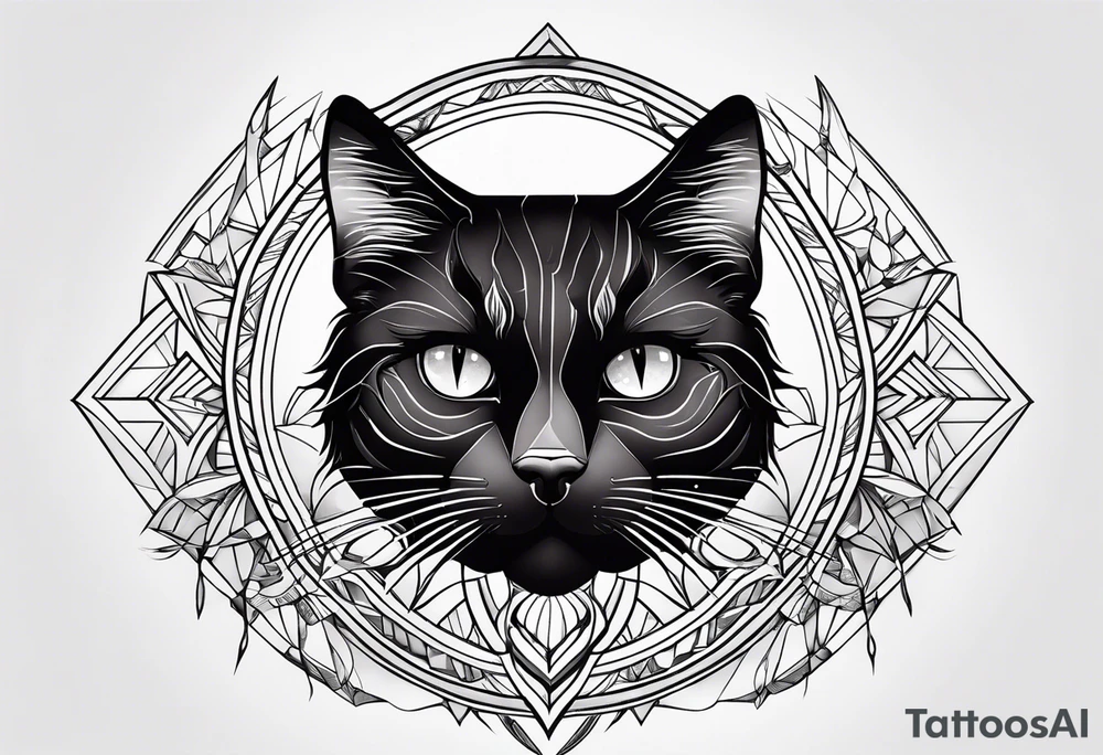 Black Cat tattoo idea