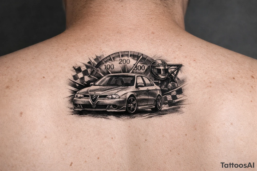 Alfa romeo 156 gta 
 cager 300 kmh tattoo idea