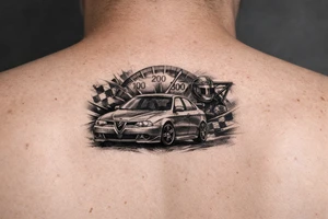 Alfa romeo 156 gta 
 cager 300 kmh tattoo idea