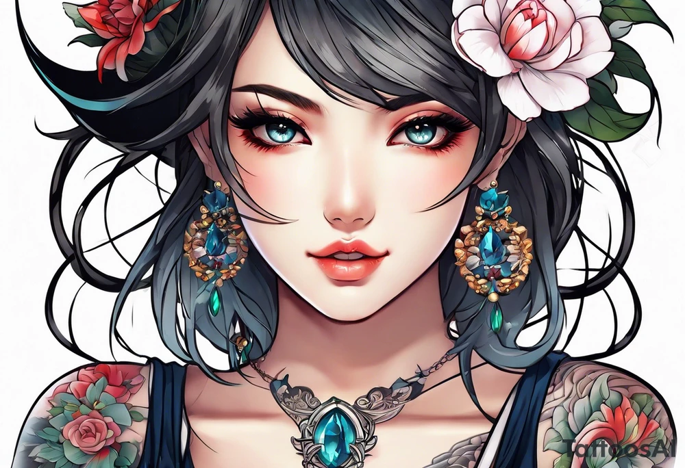 anime tatto tattoo idea