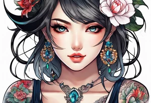 anime tatto tattoo idea