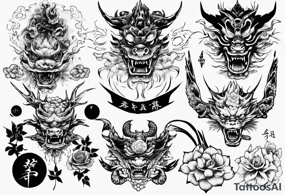 和彫りの龍　大きい tattoo idea