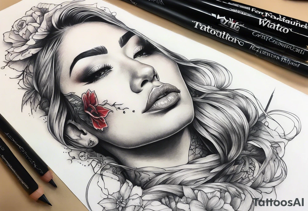 stitching together a wound; no portrait tattoo idea