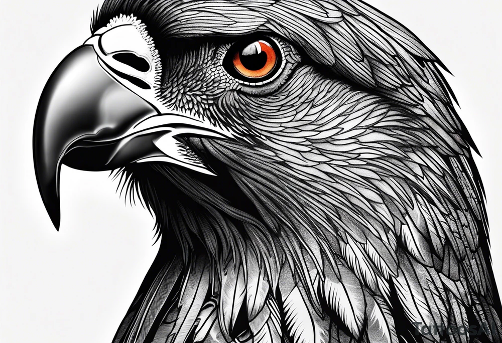 face of a deutchdrahthaar with a pheasant tattoo idea
