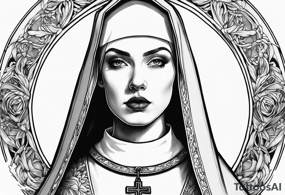 the nun tattoo idea