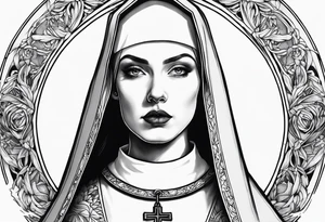 the nun tattoo idea