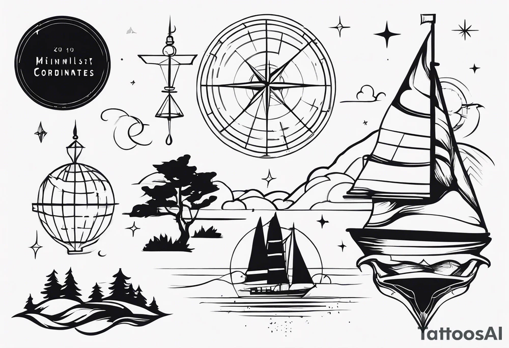 Coordinates tattoo idea