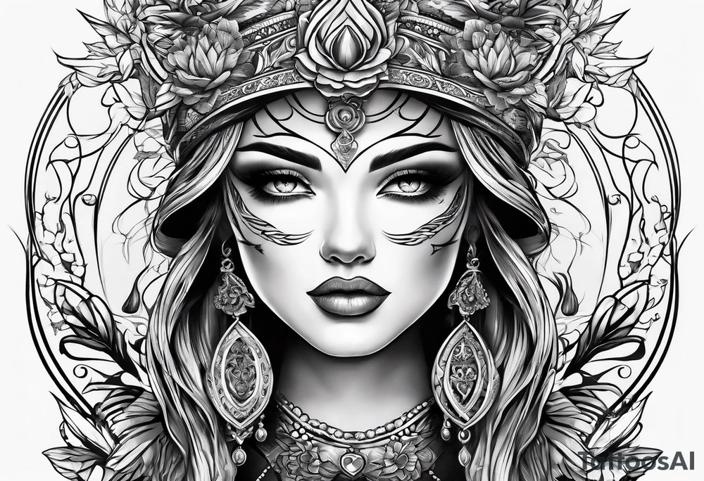 Line designs tattoo idea