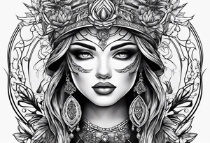 Line designs tattoo idea