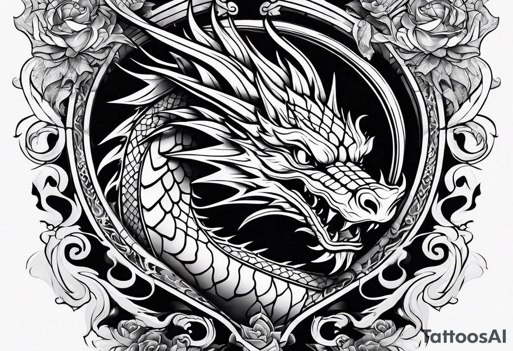 dragon tattoo idea
