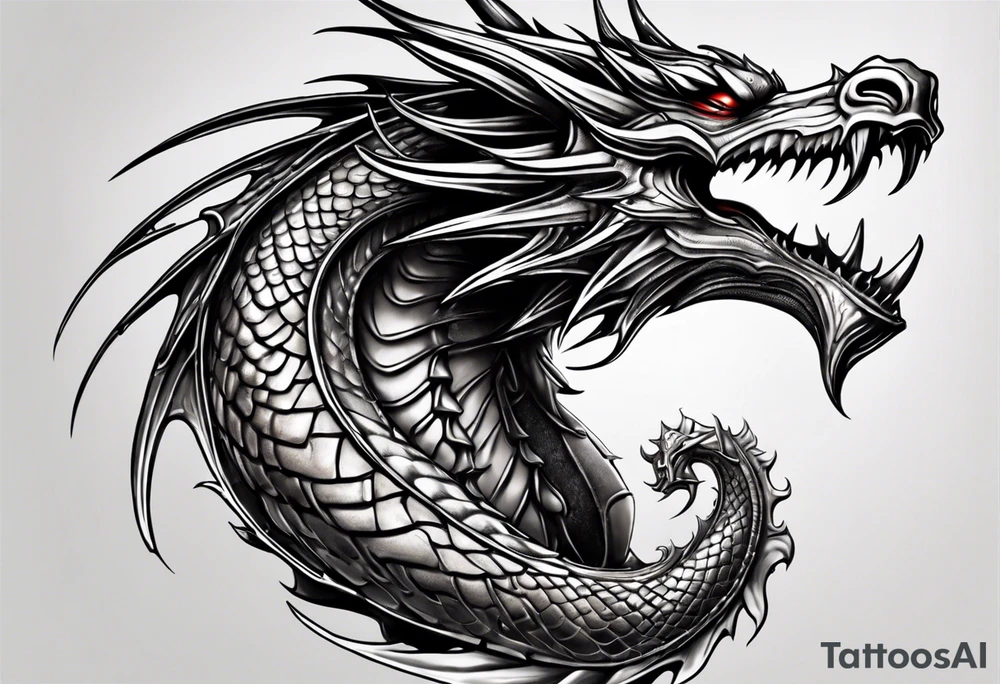 Dragon, uroboros tattoo idea