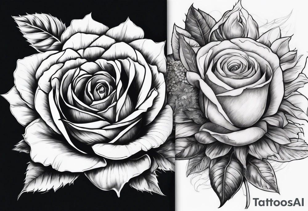 Flower : rose , sunflower, camera, book tattoo idea