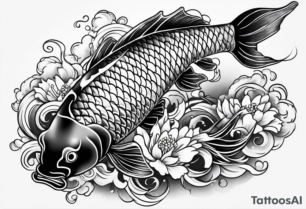 Japanese Koi fish Tattoo drsigns tattoo idea