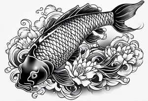 Japanese Koi fish Tattoo drsigns tattoo idea