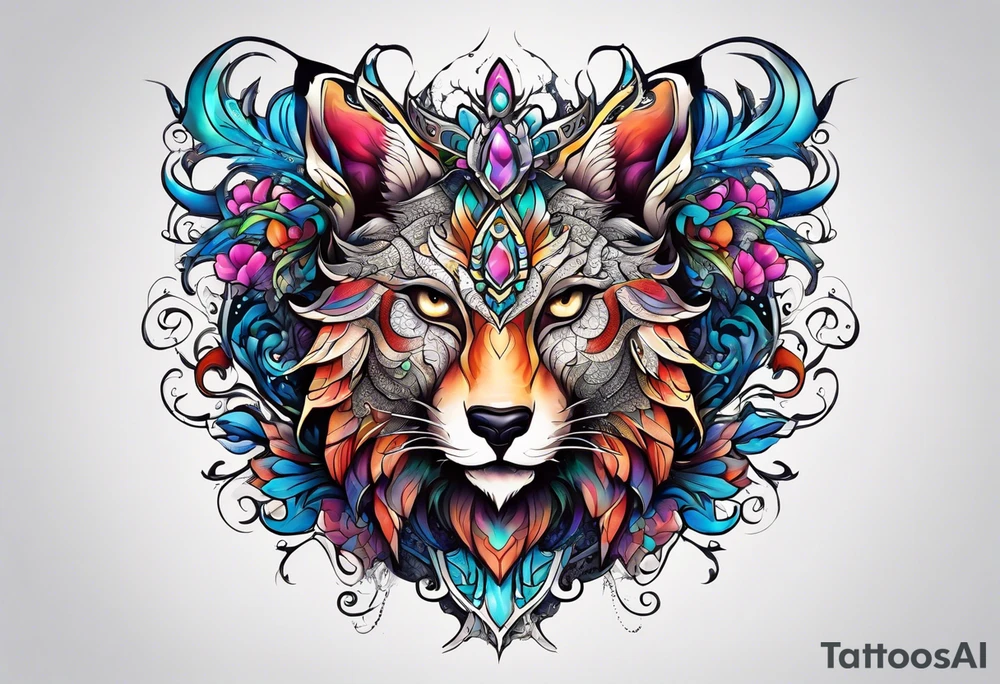 fantasy animal tattoo idea