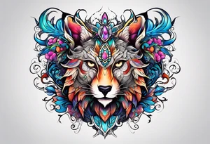 fantasy animal tattoo idea