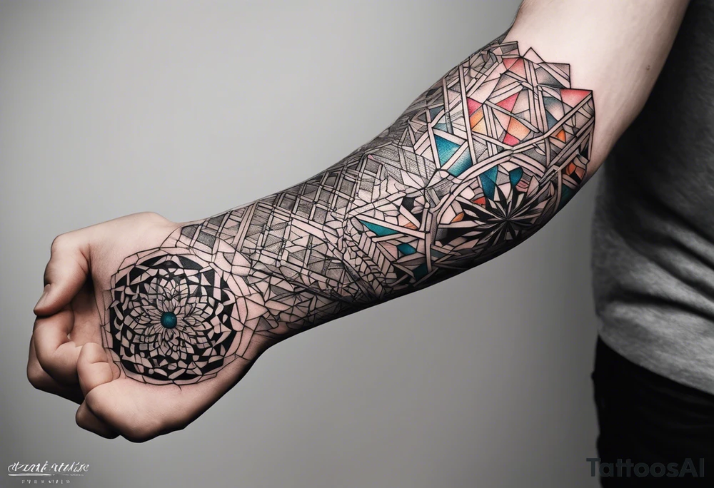 British, forearm tattoo, geometric, subtle, men, culture, iconic tattoo idea