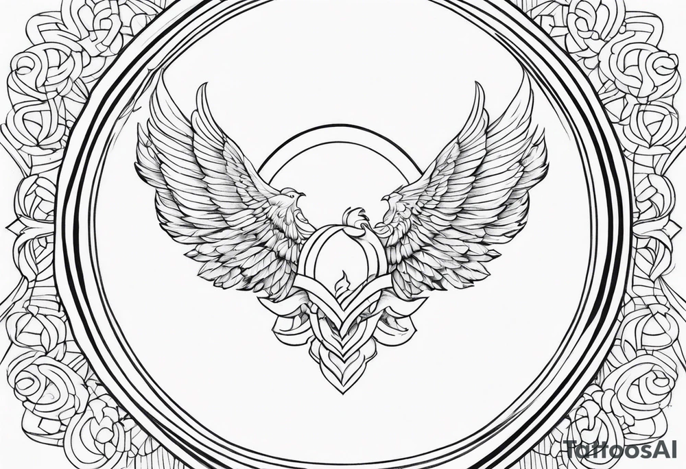 heaven vignette tattoo idea