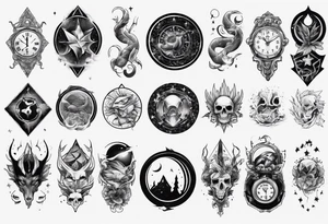 sleep token sleeve tattoo idea