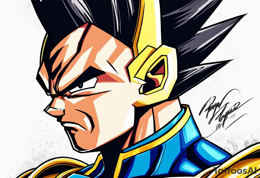 vegeta tattoo idea
