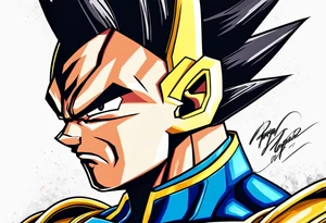 vegeta tattoo idea