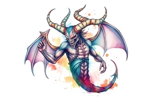 water-demon tattoo idea