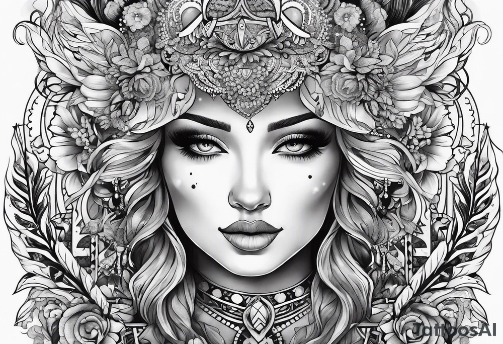 Psychedelic tattoo idea