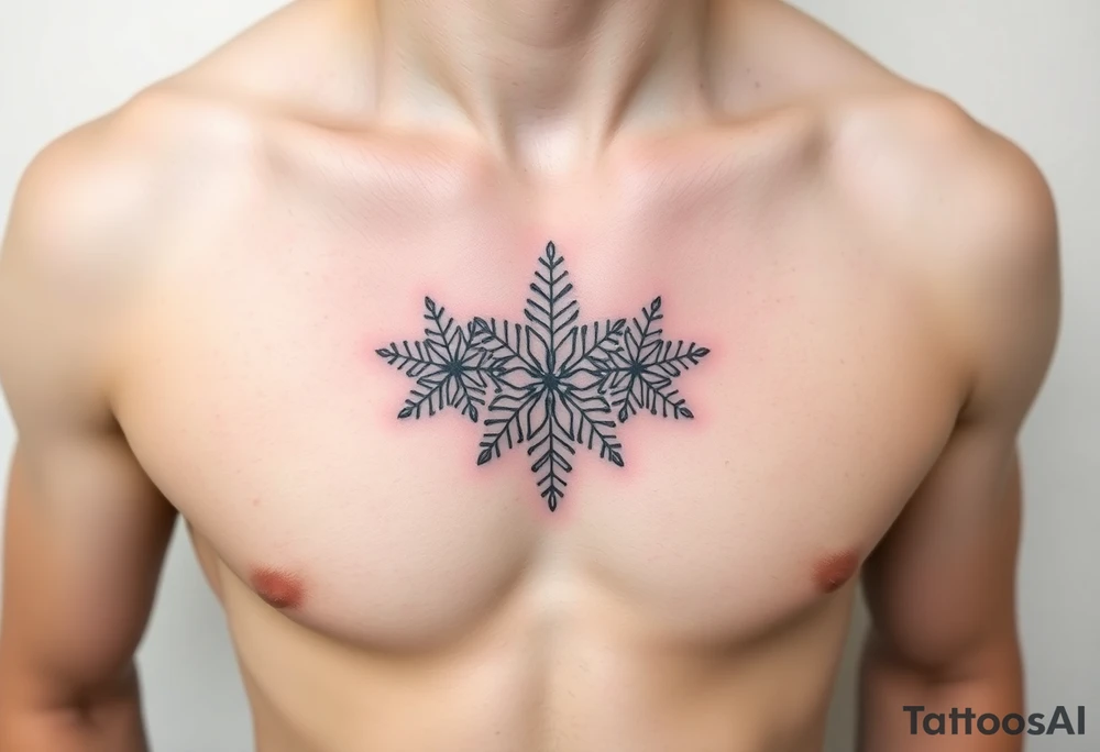 Magical Snowflakes Finger Pack tattoo idea