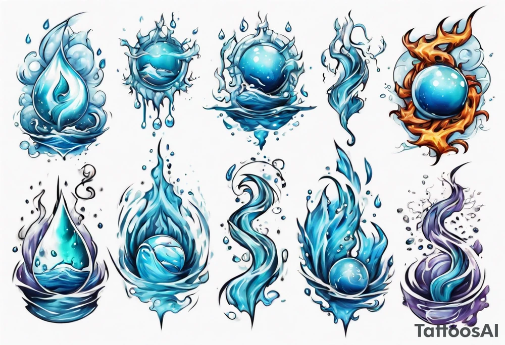 water element tattoo idea