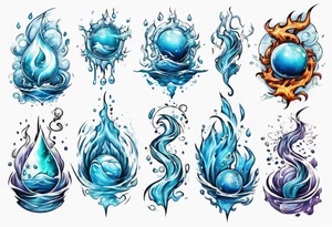 water element tattoo idea