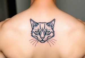 black cat tattoo idea
