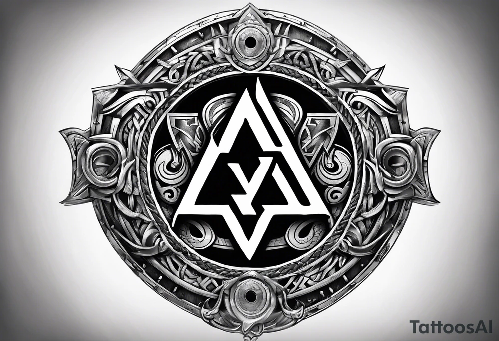 Valhalla round
shield axe sword valknut tattoo idea Valhalla round
shield axe sword valknut tattoo idea