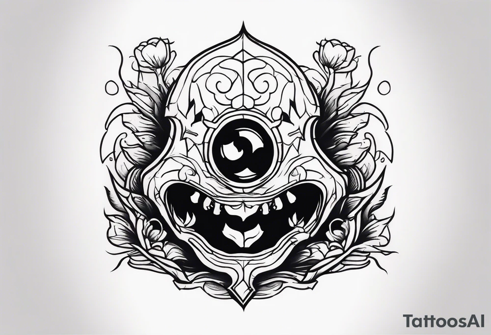 Original horror tattoo idea