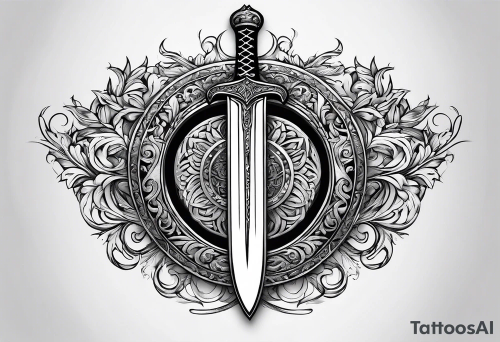 Zulfiqar sword tattoo idea