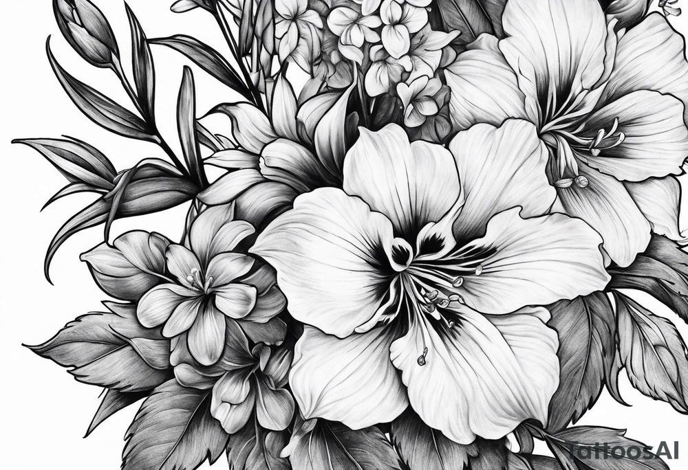 Larkspur tattoo idea