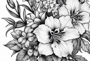 Larkspur tattoo idea