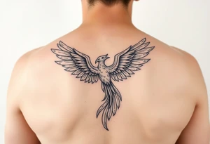 Fine line phoenix tattoo tattoo idea